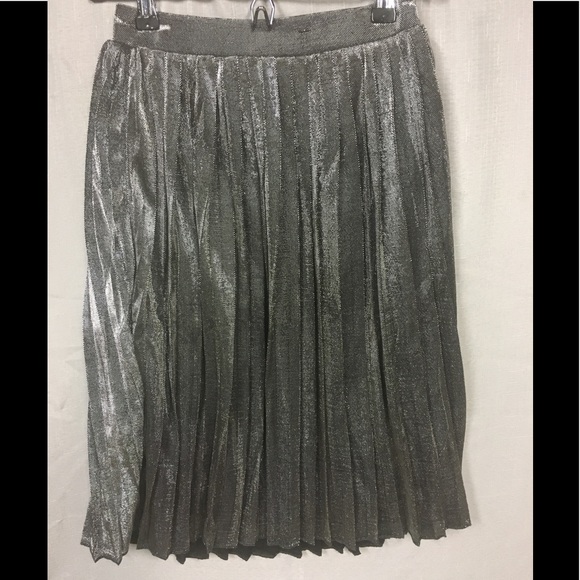 🌟HP🌟 Pleated Metallic Midi Skirt - Picture 6 of 8